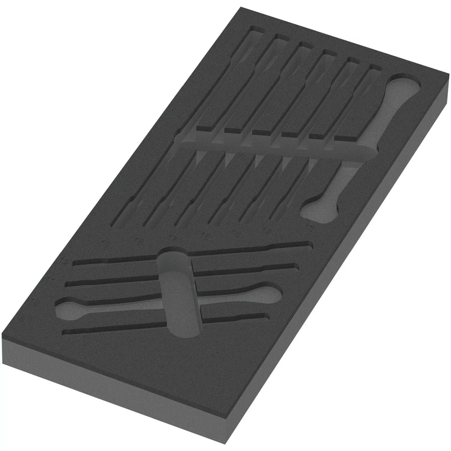 Wera 9830 Foam Insert 6000 Joker Set 1, Empty, 172x30x392-mm.