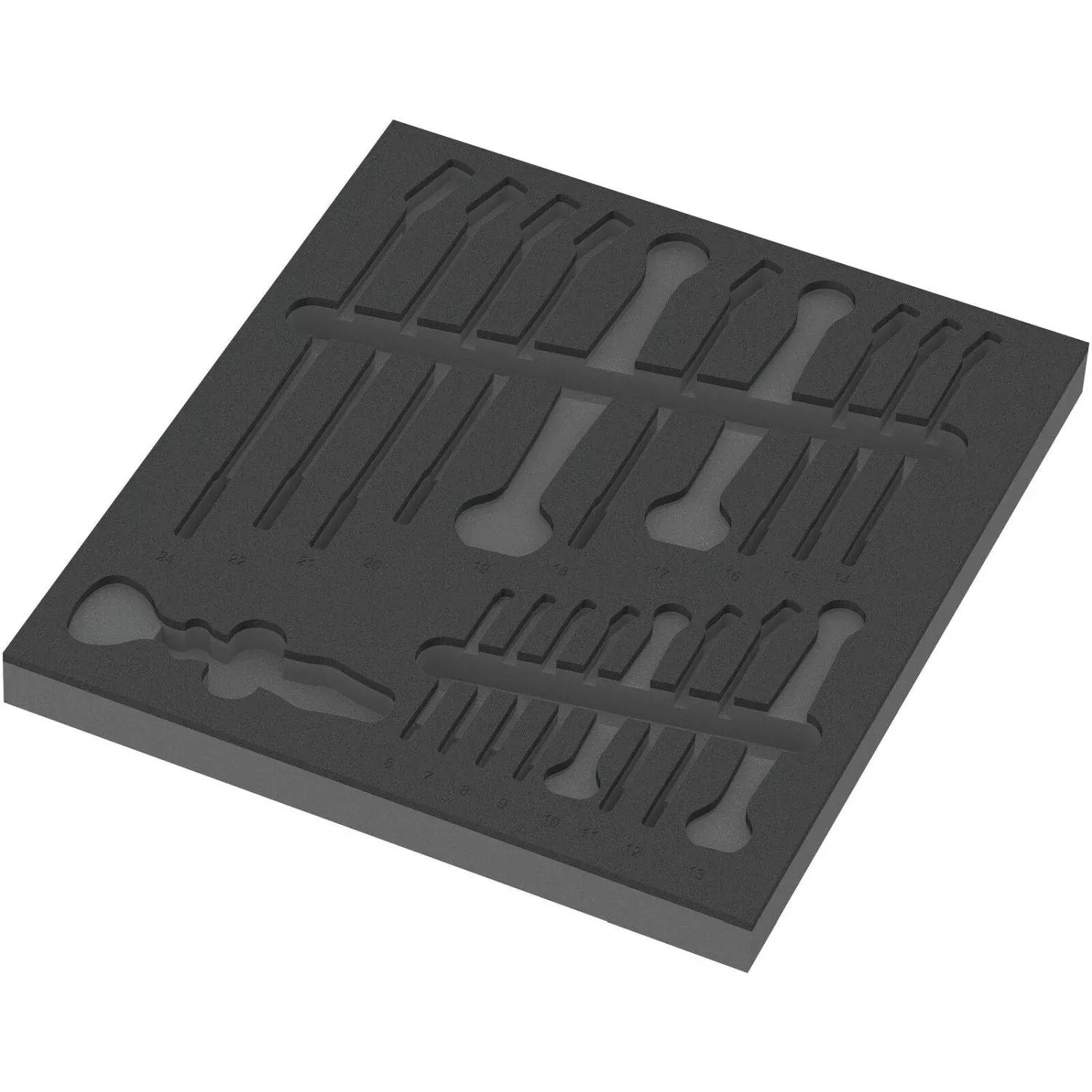 Wera 9831 Foam Insert 6003 Joker Set 1, Empty, 344x30x392-mm.