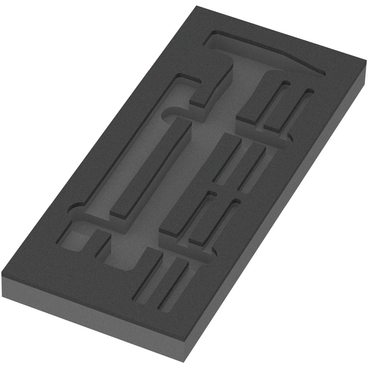 Wera 9882 Foam Insert Hammer Set 1, Empty, 172x30x392-mm.