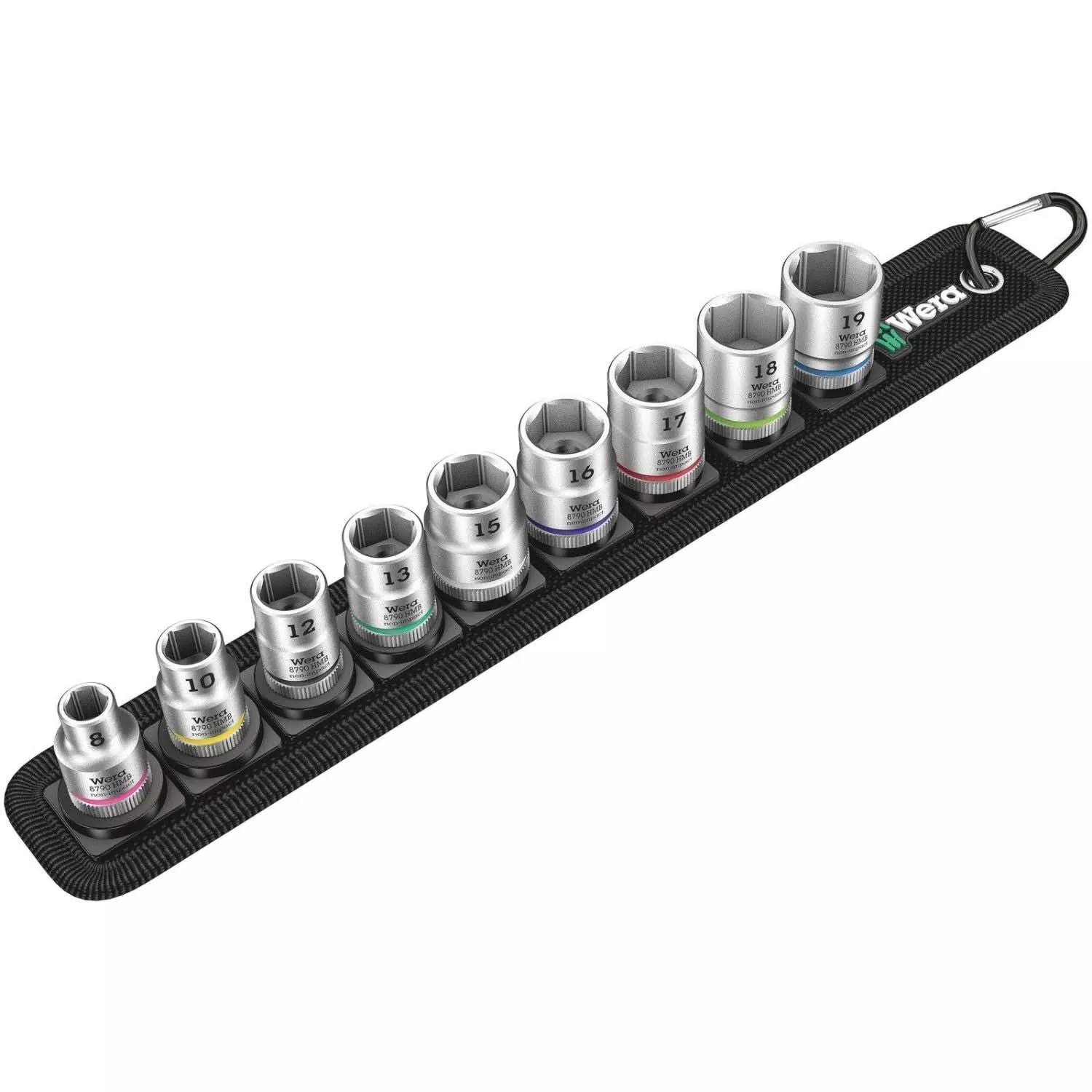 Wera Belt B 4 Zyklop Socket Set, 3/8-in. Drive, 9-Pieces