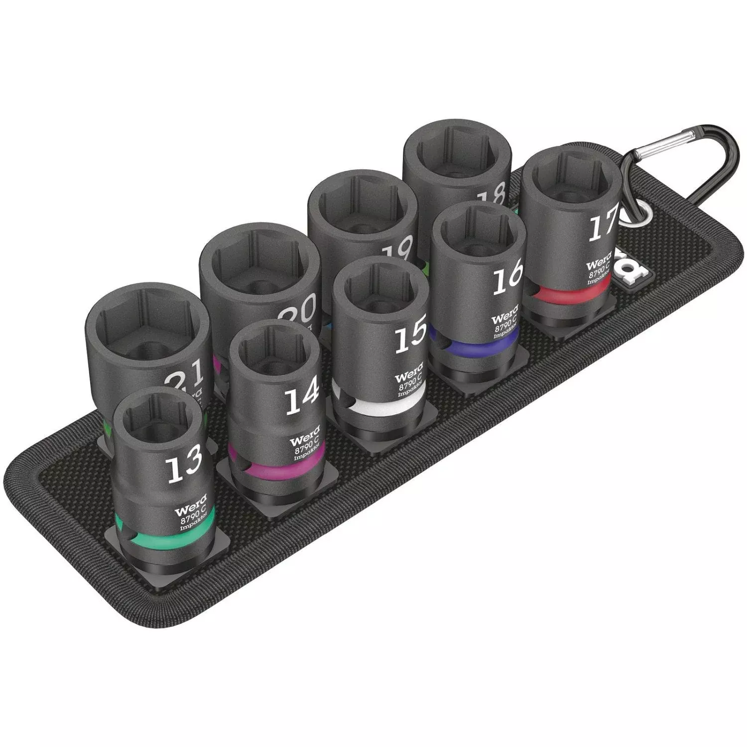 Wera Belt C Impaktor 1 Socket Set, 1/2-in. Drive, 10-Pieces