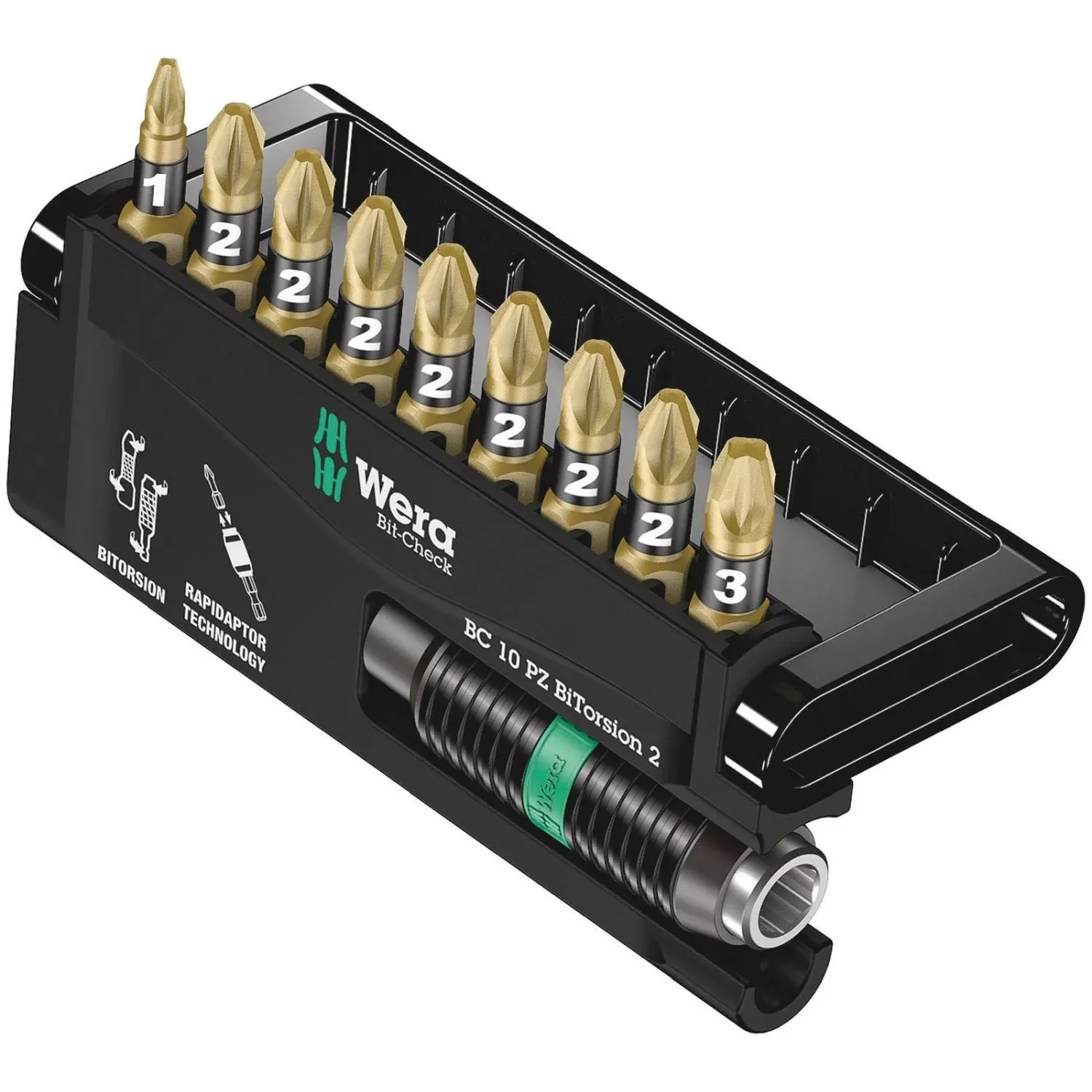 Wera Bit-Check 10 Pz Bitorsion 2, 10-Pieces