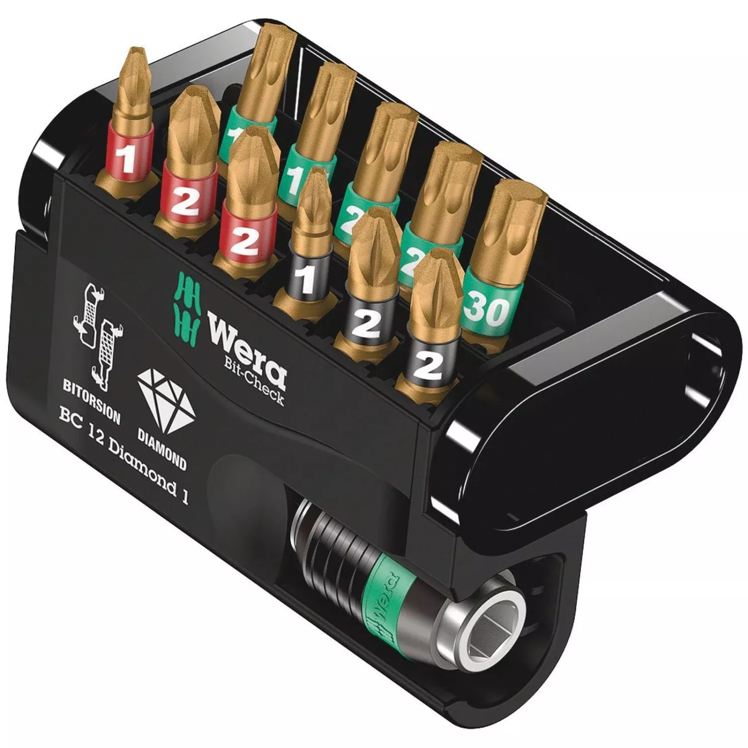 Wera Bit-Check 12 Diamond 1, 12-Pieces