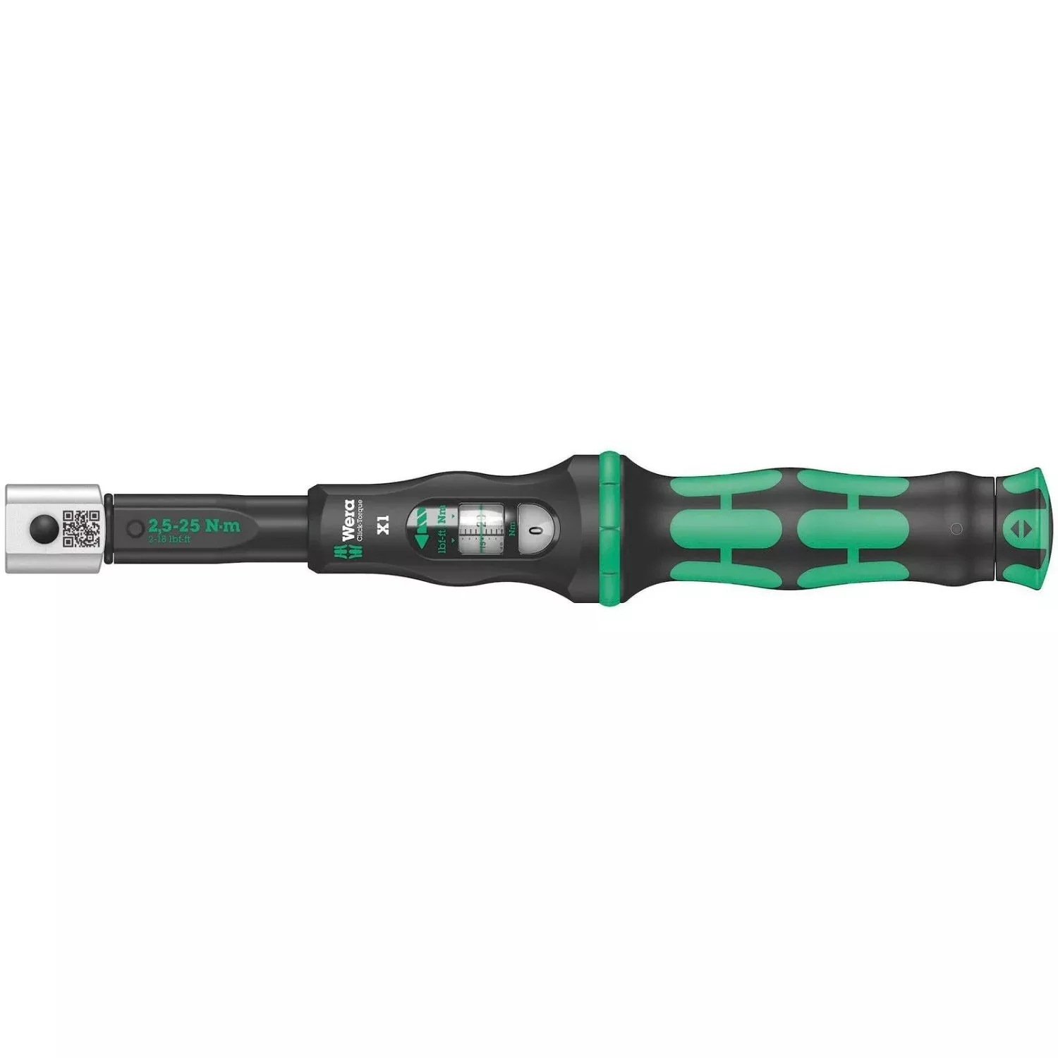Wera Click-Torquex1 Torque Wrench For Insert Tools, 2.5-25 Nm, 9X12x2.5-25 Nm