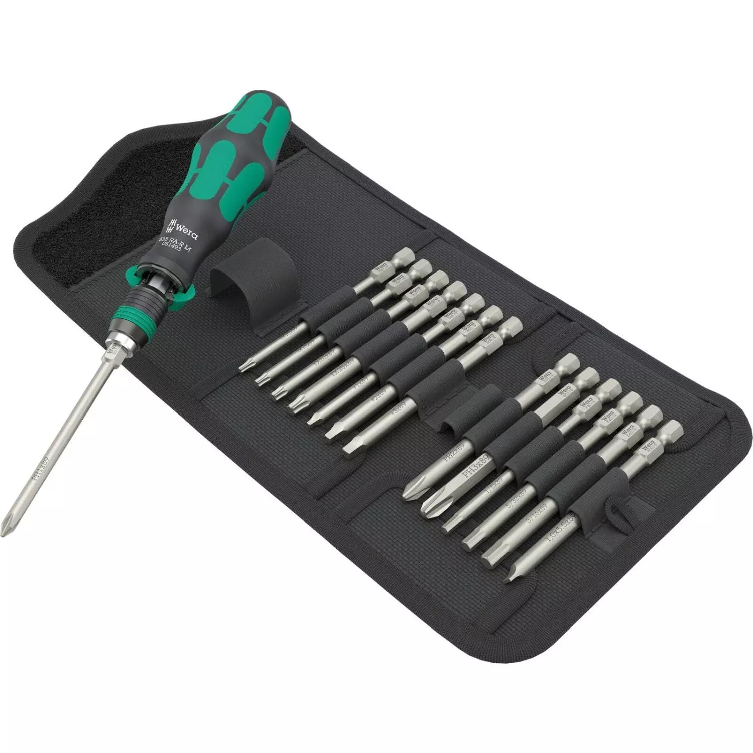 Wera Kraftform Kompakt 838 Ra-R M Imperial Set 1, 15-Pieces