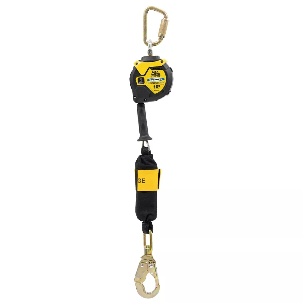 Werner 10ft Max Patrol Self-Retracting Lifeline, Leading Edge Capability R410010LE