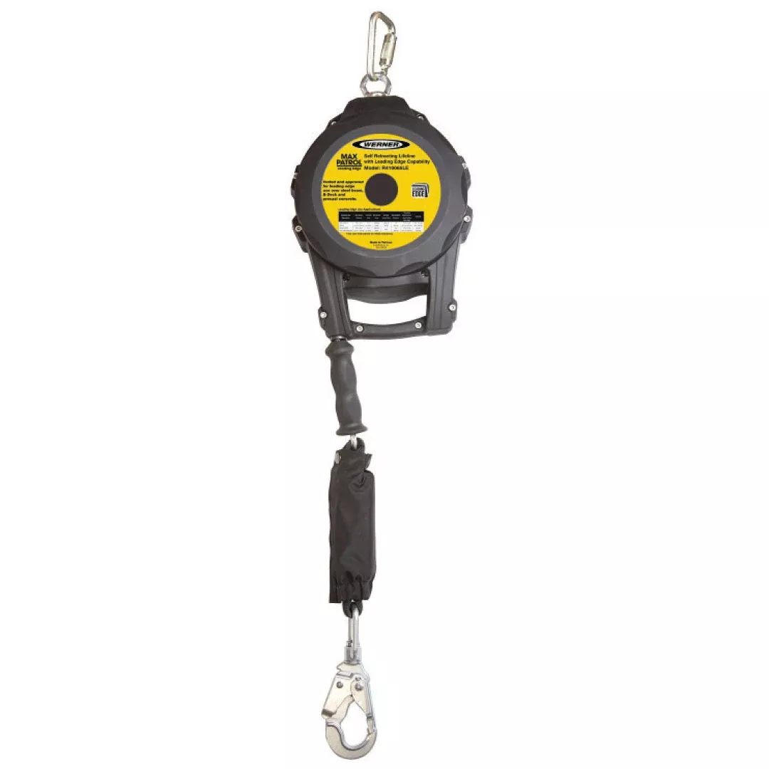 Werner Max Patrol 65' Cable Self-Retracting Galvanized Steel Leading Edge Class 2 SRL R410065LE