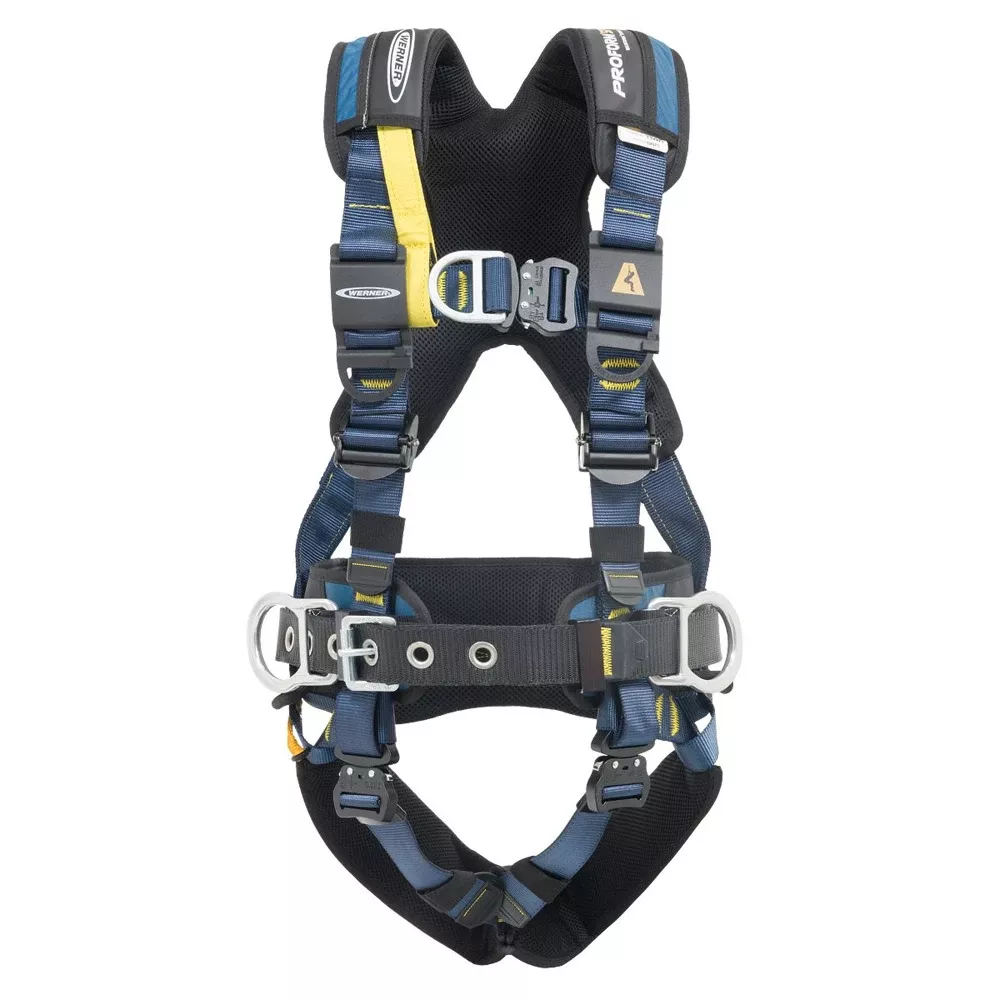 Werner ProForm™ SwitchPoint™ Climbing/Construction Harness, Quick Connect Legs - Blue, Small H063141
