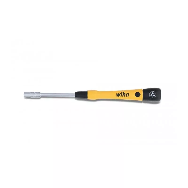 Wiha Tools 27775 ESD Safe PicoFinish Precision Screwdriver - Nutdriver 3/16" x 60mm