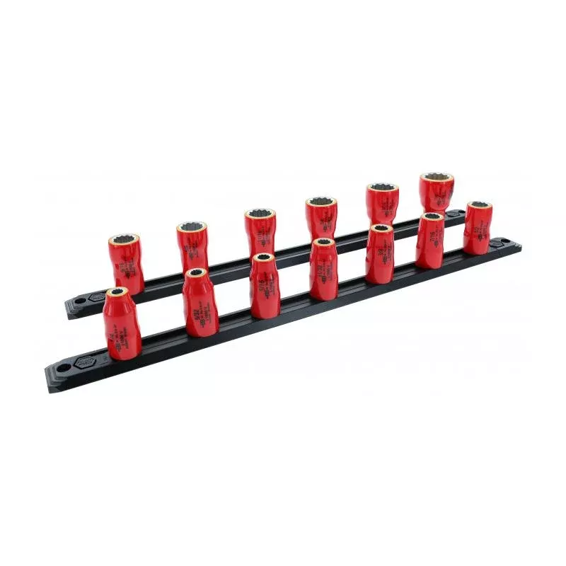 Wiha Tools 31596 13 Piece Insulated Socket Set 3/8" Drive - SAE