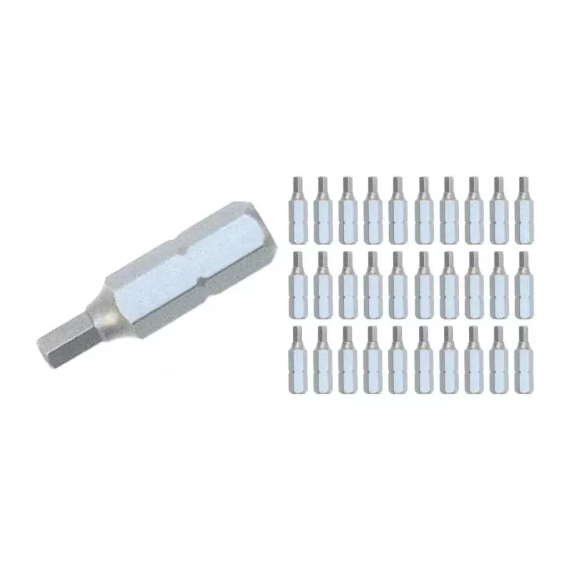 Wiha tools 72586 Hex Contractor Insert Bit 5.0mm x 25mm - 30 Pack
