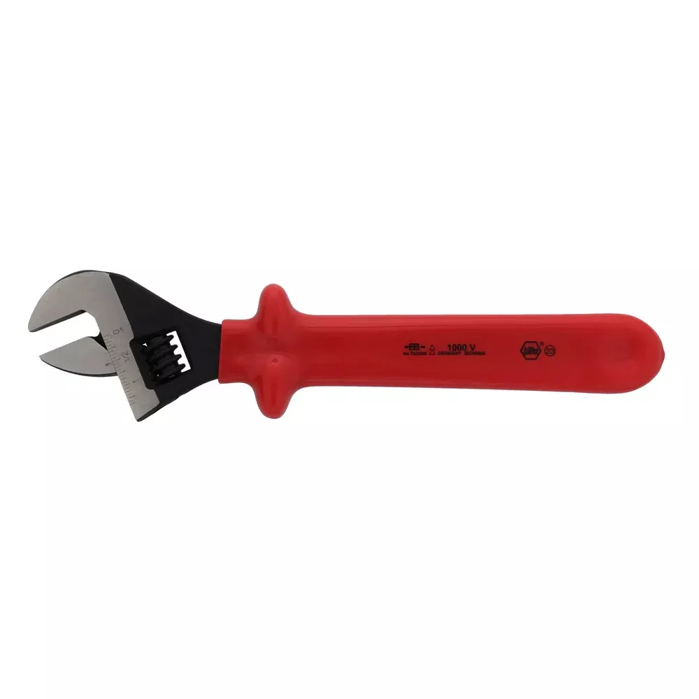Wiha Tools USA 12" Insulated Adjustable Wrench 76212