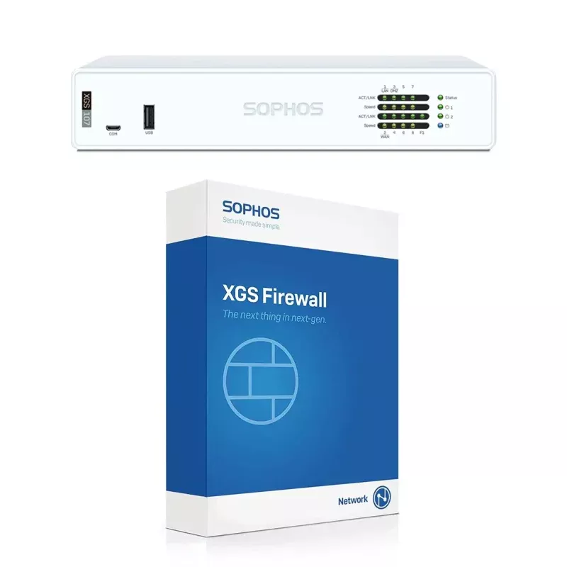 XGS 107 Next Gen Firewall With Top Shelf X Stream Protection Five Year License Us Power Cord Beast Mode Network Security System Designed For Quick Setup And Worry Free Remote Working