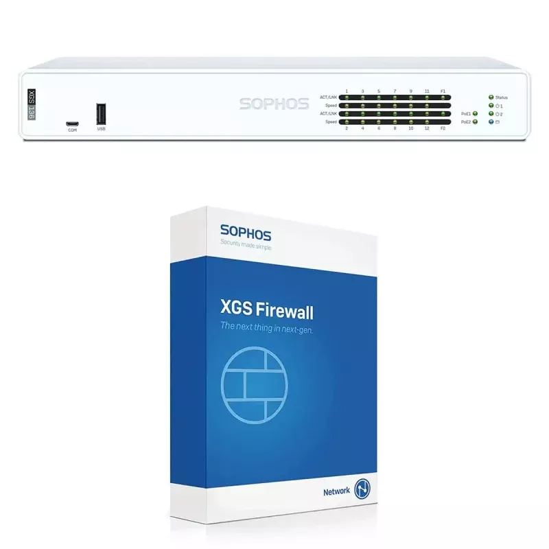 Xgs 136 Next Gen Network Firewall Featuring Xstream Protection One Year License Us Power Cord White Exterior For Plug And Play Setup And Rock Solid Business Network Defense